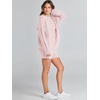 image:imageANRABESS Women 2 Piece Outfits Sweater Lounge Loungewear Sets 2026 Winter Cable Knit Oversized Sweaters Shorts Matching SetsPink