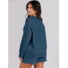 image:imageANRABESS Women 2 Piece Outfits Sweater Lounge Loungewear Sets 2026 Winter Cable Knit Oversized Sweaters Shorts Matching SetsTeal