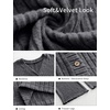 image:imageANRABESS Womens 2 Piece Lounge Pajama Sets Ribbed Long Sleeve Button Top Matching Pants Sleepwear PJ Set 2026 Fall OutfitsDeep Grey