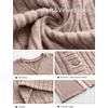 image:imageANRABESS Womens 2 Piece Lounge Pajama Sets Ribbed Long Sleeve Button Top Matching Pants Sleepwear PJ Set 2026 Fall OutfitsTan