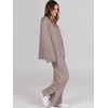 image:imageANRABESS Womens 2 Piece Outfits Oversized Knit Sweater Set Wide Leg Pant Cozy Lounge Matching Pajama Sets 2026 Trendy ClothesRed Apricot