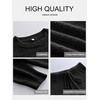 image:imageANRABESS Womens Fuzzy Fleece Pajama Sets 2 Piece Outfits Long Sleeve Top Wide Leg Pants Lounge Matching Set 2026 Fall WinterBlack