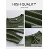 image:imageANRABESS Womens Fuzzy Fleece Pajama Sets 2 Piece Outfits Long Sleeve Top Wide Leg Pants Lounge Matching Set 2026 Fall WinterLawn Green