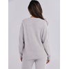 image:imageANRABESS Womens Fuzzy Fleece Pajama Sets 2 Piece Outfits Long Sleeve Top Wide Leg Pants Lounge Matching Set 2026 Fall WinterPurple Grey
