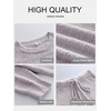 image:imageANRABESS Womens Fuzzy Fleece Pajama Sets 2 Piece Outfits Long Sleeve Top Wide Leg Pants Lounge Matching Set 2026 Fall WinterPurple Grey