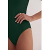 image:imageANRABESS Womens V Neck Bodysuits Short Sleeve Slim Fit Going Out Body Suit Tops 2026 Summer Outfits for Daily Work TravelForest