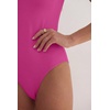 image:imageANRABESS Womens V Neck Bodysuits Short Sleeve Slim Fit Going Out Body Suit Tops 2026 Summer Outfits for Daily Work TravelHot Pink