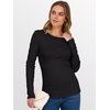 image:imageANRABESS Womens Long Sleeve Thermal Shirts Slim Fit Basic Tee Tops Warm Fleece Undershirts 2026 Fall Winter Layer OutfitsBlack
