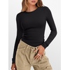 image:imageANRABESS Womens Long Sleeve Thermal Shirts Slim Fit Basic Tee Tops Warm Fleece Undershirts 2026 Fall Winter Layer OutfitsBlack