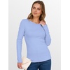 image:imageANRABESS Womens Long Sleeve Thermal Shirts Slim Fit Basic Tee Tops Warm Fleece Undershirts 2026 Fall Winter Layer OutfitsBlue