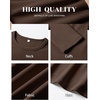 image:imageANRABESS Womens Long Sleeve Thermal Shirts Slim Fit Basic Tee Tops Warm Fleece Undershirts 2026 Fall Winter Layer OutfitsCoffee
