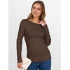 image:imageANRABESS Womens Long Sleeve Thermal Shirts Slim Fit Basic Tee Tops Warm Fleece Undershirts 2026 Fall Winter Layer OutfitsCoffee