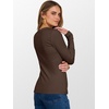 image:imageANRABESS Womens Long Sleeve Thermal Shirts Slim Fit Basic Tee Tops Warm Fleece Undershirts 2026 Fall Winter Layer OutfitsCoffee