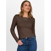 image:imageANRABESS Womens Long Sleeve Thermal Shirts Slim Fit Basic Tee Tops Warm Fleece Undershirts 2026 Fall Winter Layer OutfitsCoffee