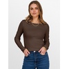 image:imageANRABESS Womens Long Sleeve Thermal Shirts Slim Fit Basic Tee Tops Warm Fleece Undershirts 2026 Fall Winter Layer OutfitsCoffee
