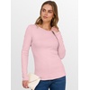 image:imageANRABESS Womens Long Sleeve Thermal Shirts Slim Fit Basic Tee Tops Warm Fleece Undershirts 2026 Fall Winter Layer OutfitsLight Pink