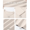 image:imageANRABESS Womens Long Sleeve Thermal Shirts Slim Fit Basic Tee Tops Warm Fleece Undershirts 2026 Fall Winter Layer OutfitsParchment