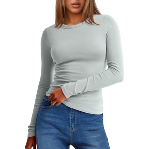 image:imageANRABESS Womens Long Sleeve Thermal Shirts Slim Fit Basic Tee Tops Warm Fleece Undershirts 2026 Fall Winter Layer OutfitsSage Green