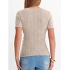 image:imageANRABESS Shirts for Women V Neck Short Sleeve Sexy Top Ribbed Slim Fit Dressy Casual 2026 Comfy Daily Wear amp Going OutLight Khaki