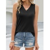 image:imageANRABESS Tank Tops for Women Summer V Neck Sleeveless Basic Tee Casual Loose Fit Shirts 2026 Spring Beach Vacation ClothesBlack