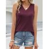 image:imageANRABESS Tank Tops for Women Summer V Neck Sleeveless Basic Tee Casual Loose Fit Shirts 2026 Spring Beach Vacation ClothesWine Red