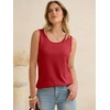 image:imageANRABESS Tank Tops for Women Waffle Knit Scoop Neck Flowy Casual Sleeveless Shirts 2026 Summer ClothesBright Red