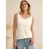 image:imageANRABESS Tank Tops for Women Waffle Knit Scoop Neck Flowy Casual Sleeveless Shirts 2026 Summer ClothesParchment