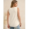 image:imageANRABESS Tank Tops for Women Waffle Knit Scoop Neck Flowy Casual Sleeveless Shirts 2026 Summer ClothesParchment