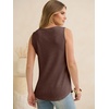 image:imageANRABESS Tank Tops for Women Waffle Knit Scoop Neck Flowy Casual Sleeveless Shirts 2026 Summer ClothesRed Brown