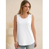 image:imageANRABESS Tank Tops for Women Waffle Knit Scoop Neck Flowy Casual Sleeveless Shirts 2026 Summer ClothesWhite