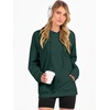 image:imageANRABESS Women Hoodies Long Sleeve Loose Fit Fleece Hooded Sweatshirts Drawstring Pullover Top With Pockets 2026 Fall OutfitsDeep Green