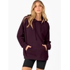 image:imageANRABESS Women Hoodies Long Sleeve Loose Fit Fleece Hooded Sweatshirts Drawstring Pullover Top With Pockets 2026 Fall OutfitsPurple