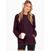 image:imageANRABESS Women Hoodies Long Sleeve Loose Fit Fleece Hooded Sweatshirts Drawstring Pullover Top With Pockets 2026 Fall OutfitsPurple
