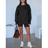 image:imageANRABESS Women Oversized Sweatshirts Thumbhole Long Sleeve Hoodies Shirts 2026 Fall Side Slit Pullover Top Teen Y2k OutfitsBlack