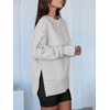 image:imageANRABESS Women Oversized Sweatshirts Thumbhole Long Sleeve Hoodies Shirts 2026 Fall Side Slit Pullover Top Teen Y2k OutfitsGrey