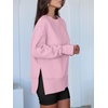 image:imageANRABESS Women Oversized Sweatshirts Thumbhole Long Sleeve Hoodies Shirts 2026 Fall Side Slit Pullover Top Teen Y2k OutfitsPink