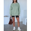image:imageANRABESS Women Oversized Sweatshirts Thumbhole Long Sleeve Hoodies Shirts 2026 Fall Side Slit Pullover Top Teen Y2k OutfitsSage Green