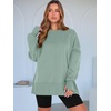 image:imageANRABESS Women Oversized Sweatshirts Thumbhole Long Sleeve Hoodies Shirts 2026 Fall Side Slit Pullover Top Teen Y2k OutfitsSage Green