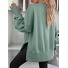 image:imageANRABESS Women Oversized Sweatshirts Thumbhole Long Sleeve Hoodies Shirts 2026 Fall Side Slit Pullover Top Teen Y2k OutfitsSage Green