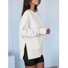 image:imageANRABESS Women Oversized Sweatshirts Thumbhole Long Sleeve Hoodies Shirts 2026 Fall Side Slit Pullover Top Teen Y2k OutfitsWhite