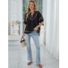 image:imageANRABESS Womens Babydoll Tops 2026 Summer V Neck Boho Blouse Short Lantern Sleeve Dressy Casual Shirts Flowy Peplum T ShirtBlack