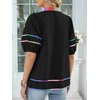 image:imageANRABESS Womens Babydoll Tops 2026 Summer V Neck Boho Blouse Short Lantern Sleeve Dressy Casual Shirts Flowy Peplum T ShirtBlack