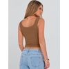 image:imageANRABESS Womens Crop Tank Tops Soft Breathable Ribbed Slim Fit Comfy for BasicCasualGoing OutampDaily WearBrown