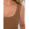 image:imageANRABESS Womens Crop Tank Tops Soft Breathable Ribbed Slim Fit Comfy for BasicCasualGoing OutampDaily WearBrown