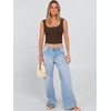 image:imageANRABESS Womens Crop Tank Tops Soft Breathable Ribbed Slim Fit Comfy for BasicCasualGoing OutampDaily WearCoffee
