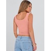 image:imageANRABESS Womens Crop Tank Tops Soft Breathable Ribbed Slim Fit Comfy for BasicCasualGoing OutampDaily WearCoral