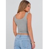 image:imageANRABESS Womens Crop Tank Tops Soft Breathable Ribbed Slim Fit Comfy for BasicCasualGoing OutampDaily WearGrey