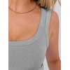 image:imageANRABESS Womens Crop Tank Tops Soft Breathable Ribbed Slim Fit Comfy for BasicCasualGoing OutampDaily WearGrey