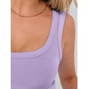 image:imageANRABESS Womens Crop Tank Tops Soft Breathable Ribbed Slim Fit Comfy for BasicCasualGoing OutampDaily WearLight Purple