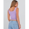 image:imageANRABESS Womens Crop Tank Tops Soft Breathable Ribbed Slim Fit Comfy for BasicCasualGoing OutampDaily WearLight Purple